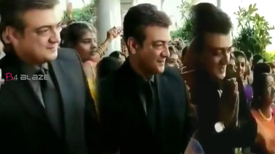 Ajith welcoming guests for the manager's wedding, Watch the viral video