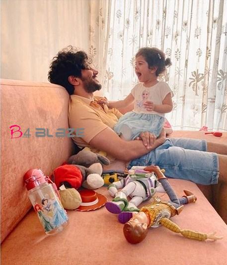 Dulquer Salmaan and Daughter