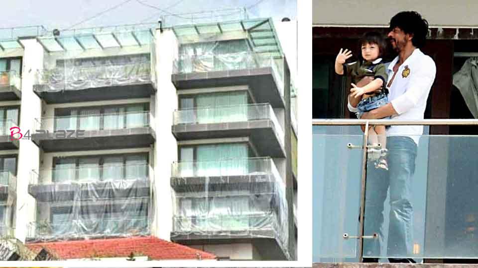 Shah Rukh Khan's house covered in plastic for fear of Covid Here is the interesting reason!