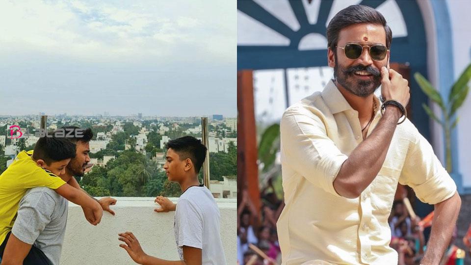 Dhanush fights with his son who took off his t-shirt, the picture goes viral!