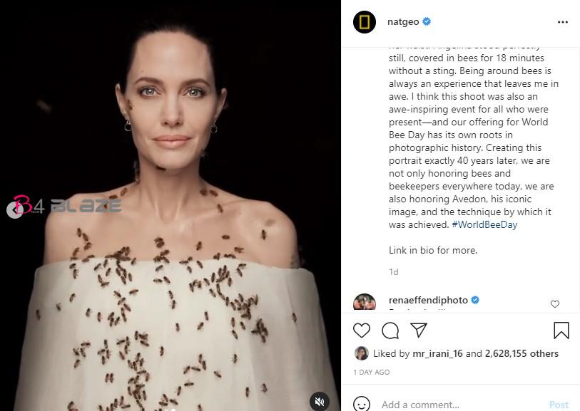 Angelina Jolie's most dangerous photoshoot