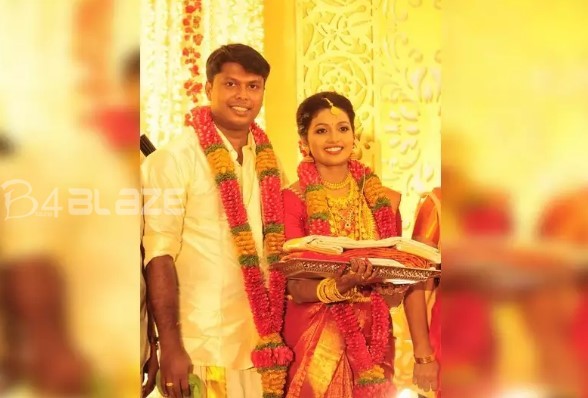 Chandni Geetha with her Husband