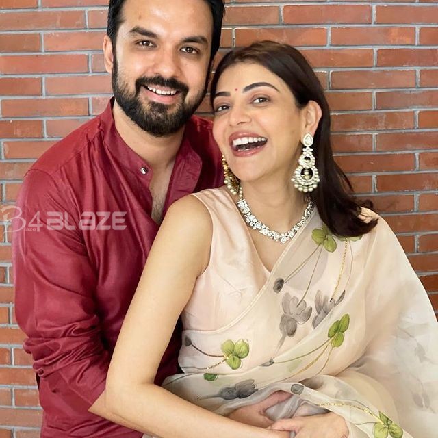 Kajal Agarwal with husband