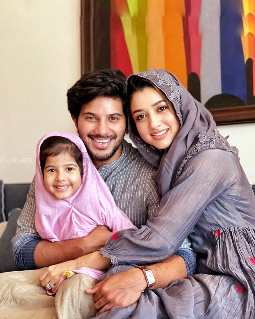 Dulquer Salmaan with family 1